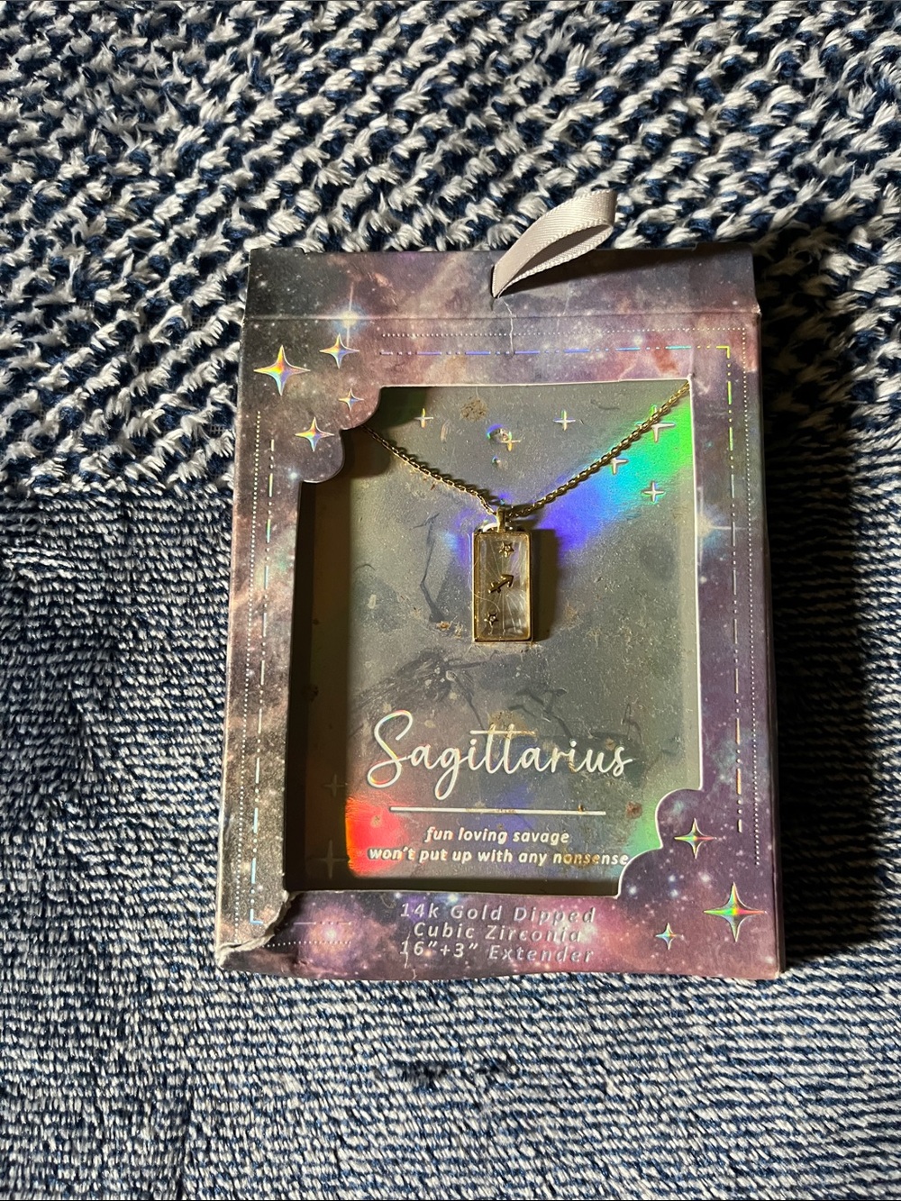 Sagittarius 14K Gold-Dipped Zodiac Necklace - Gold